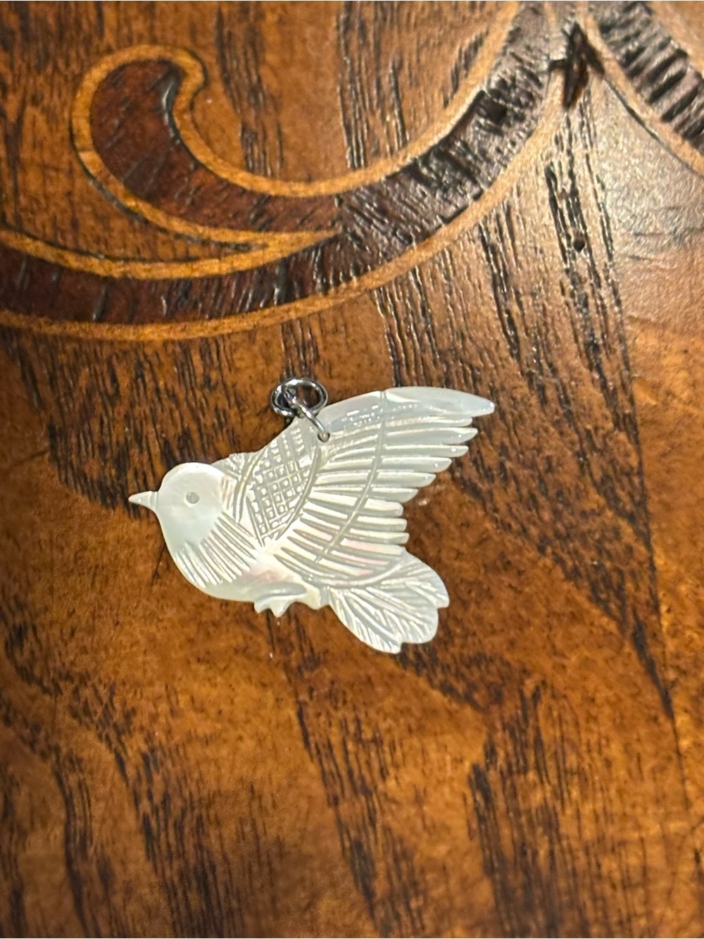 Mother of Pearl Bird Pendant